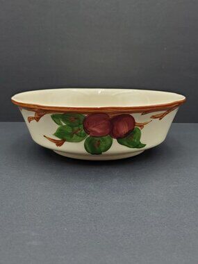 Franciscan Apple Round Vegetable Bowl 8.75" USA Backstamp Apple Serving Bowl